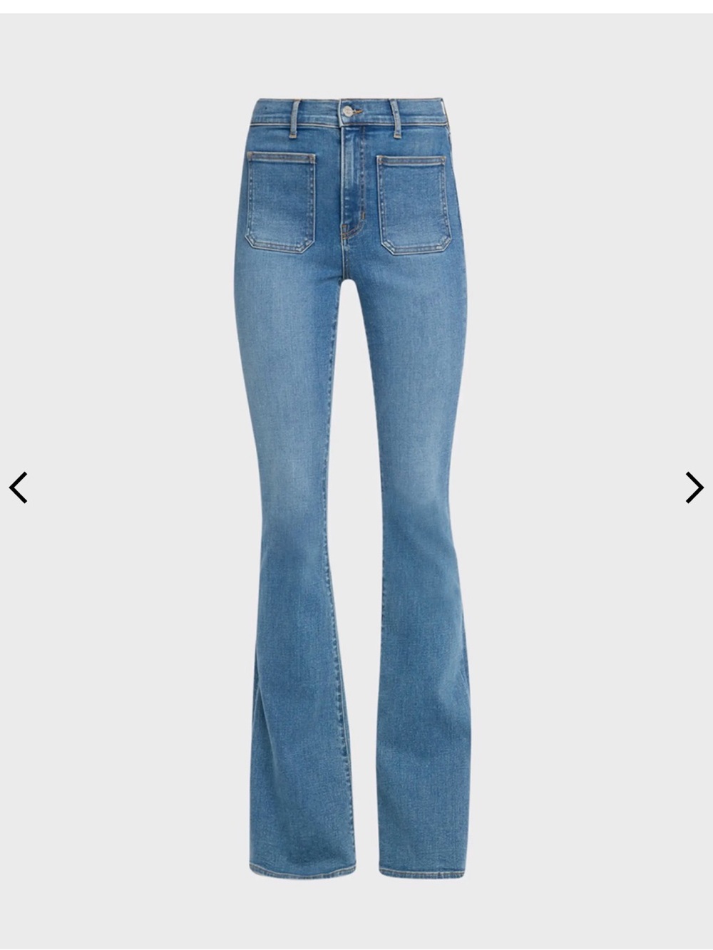 Veronica Beard Beverly Blue High-Rise Flare Jeans